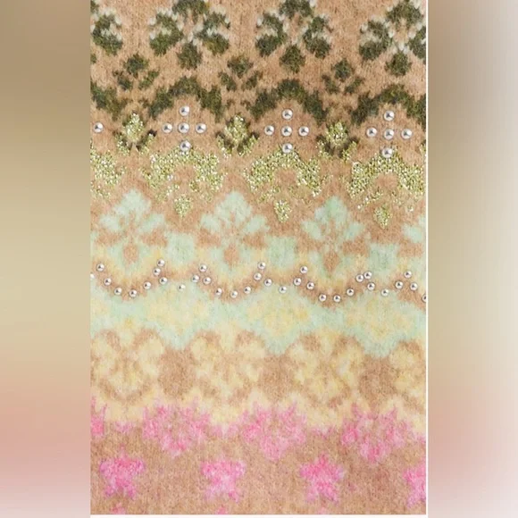 💚Cinq à Sept🩷Millie Fair Isle Cardigan Sweater